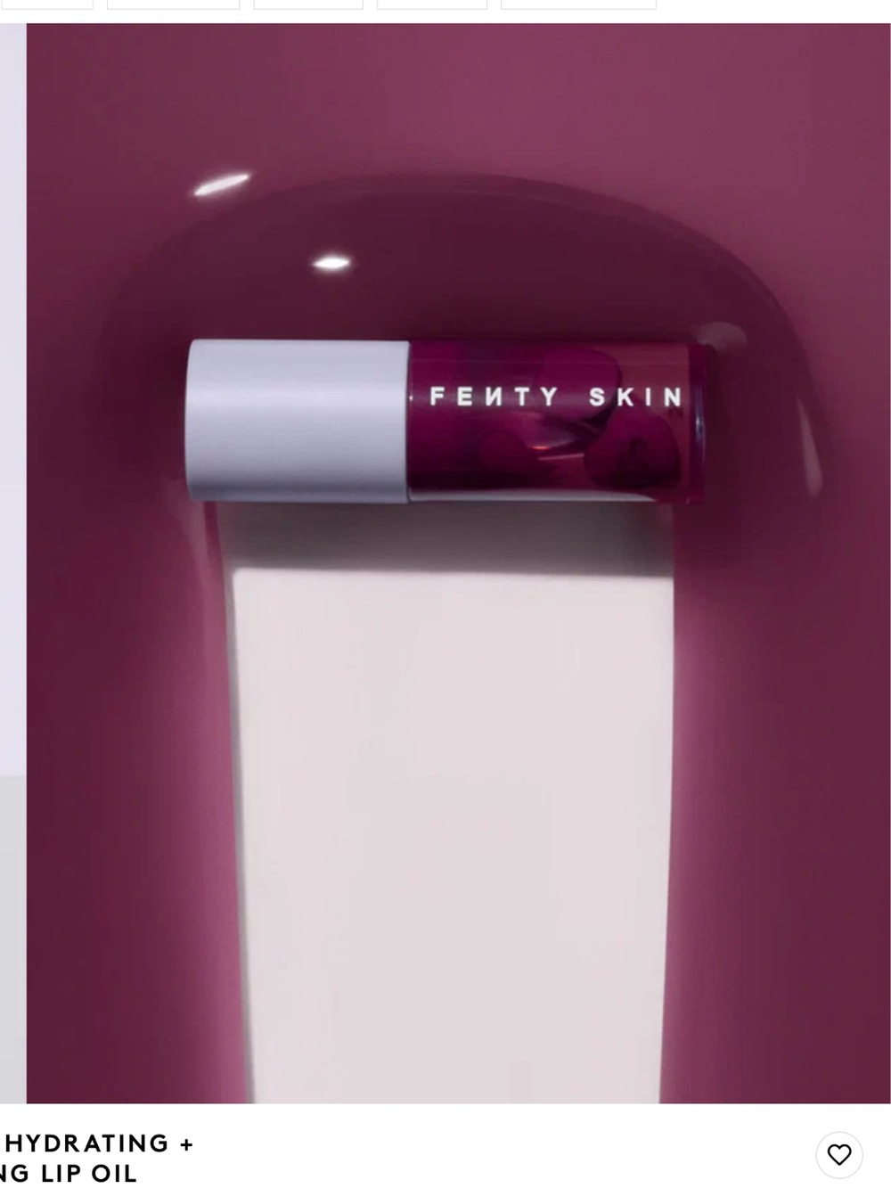 Fenty Treatz Hydrating + Strengthening Lip Oil - Black Cherry